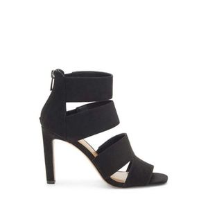 Jessica Simpson Womens Cerina Fabric Open Toe Black Size 8